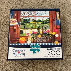 NIB Buffalo Games Charles Wysocki A Peach Of A Day Large Pieces
